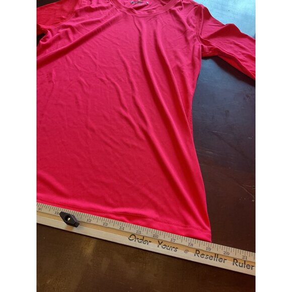 2 Hanes Sport Long Sleeve Pink Womens Shirts Size Medium - Picture 11 of 15
